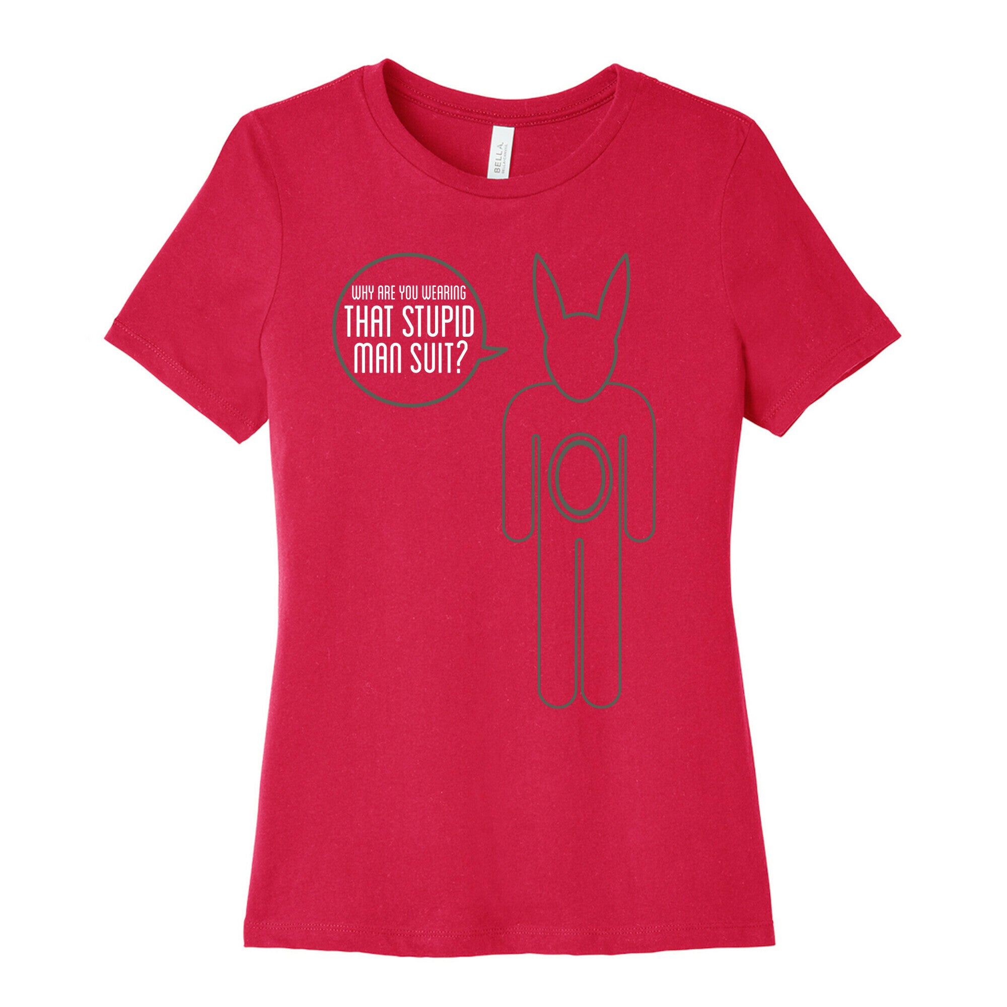 Stupid Man Suit Women's Cotton Tee